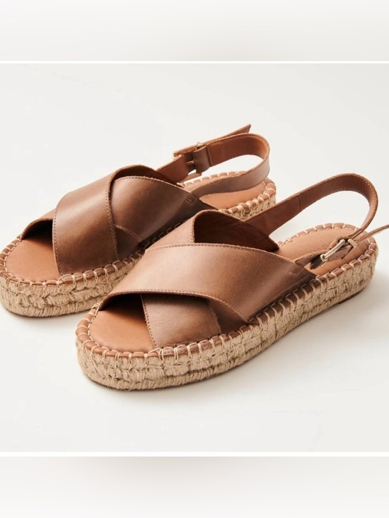 ALOHAS Shoes - Like New Aloha’s  Women's Leather Espadrille Slingback Sandals made in Spain
